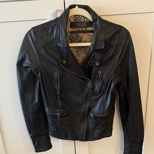 Women's Black Leather Jacket